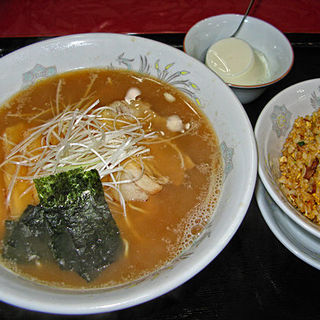 チャーシュー麺の定食+杏仁豆腐(広東料理 大山元 )