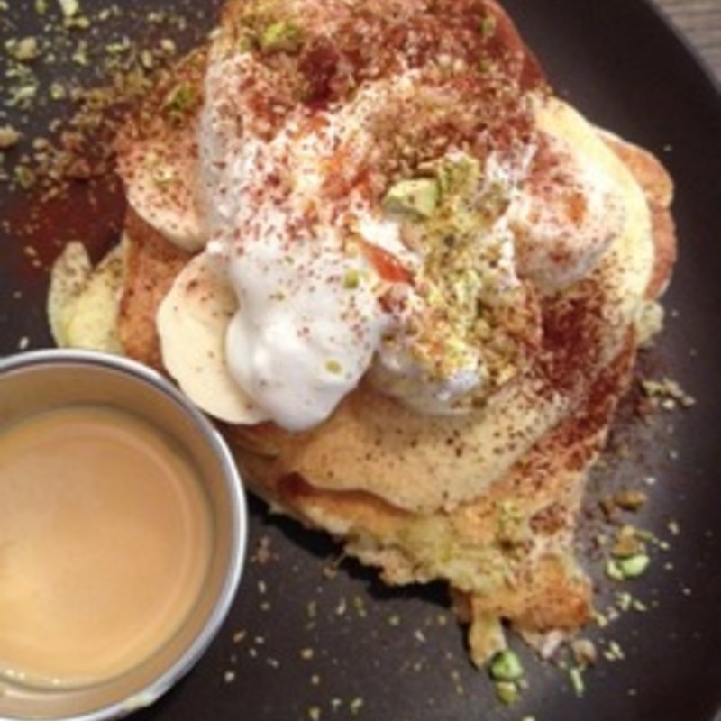 バナナ＆とフィークリームのパンケーキ(庄や 雪が谷大塚店)