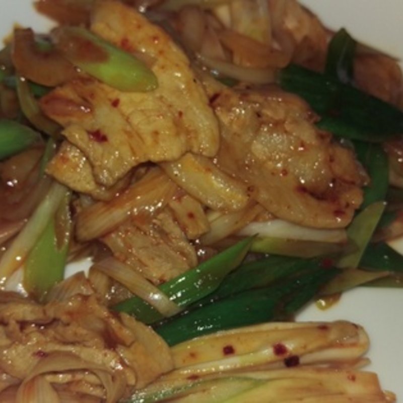 ネギと豚肉の辛味噌炒め(座135 池袋本店)