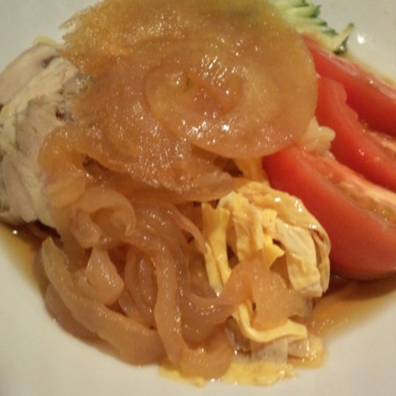 フカヒレ姿入り冷やし中華(廣翔記)