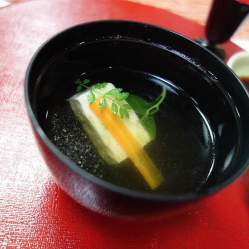 枝豆真丈 清汁仕立て(延楽 )