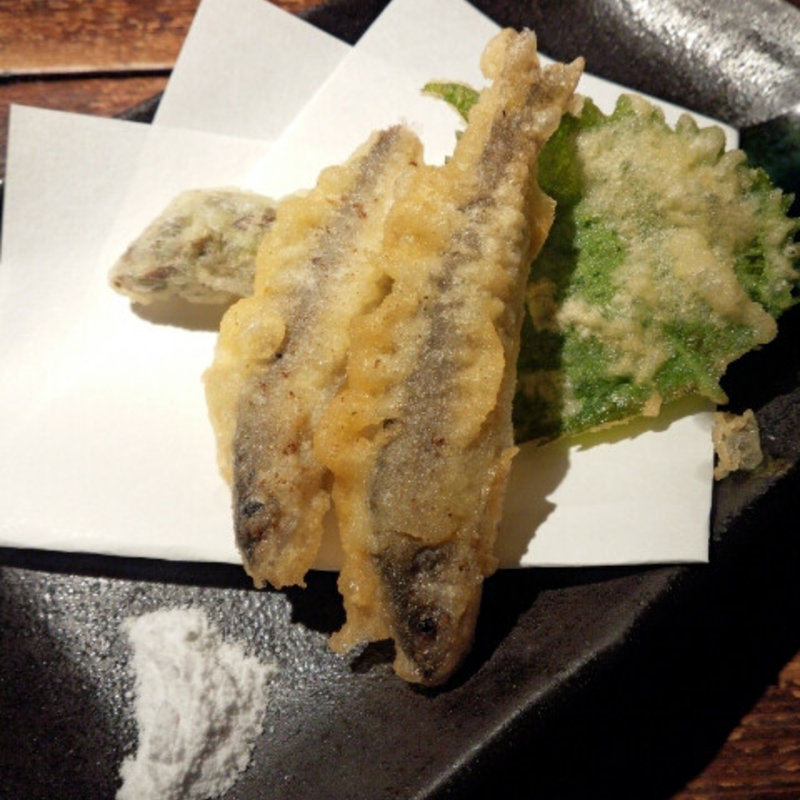 稚鮎の天ぷら(彩玄)