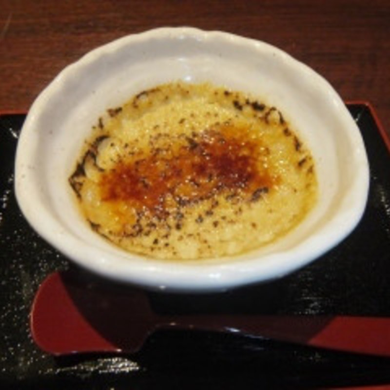 ほうじ茶のブリュレ(日本橋かに福 本店)