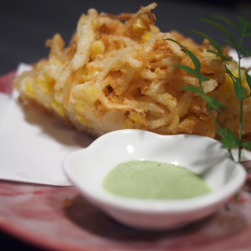 とうもろこしのかき揚げ(御楽)