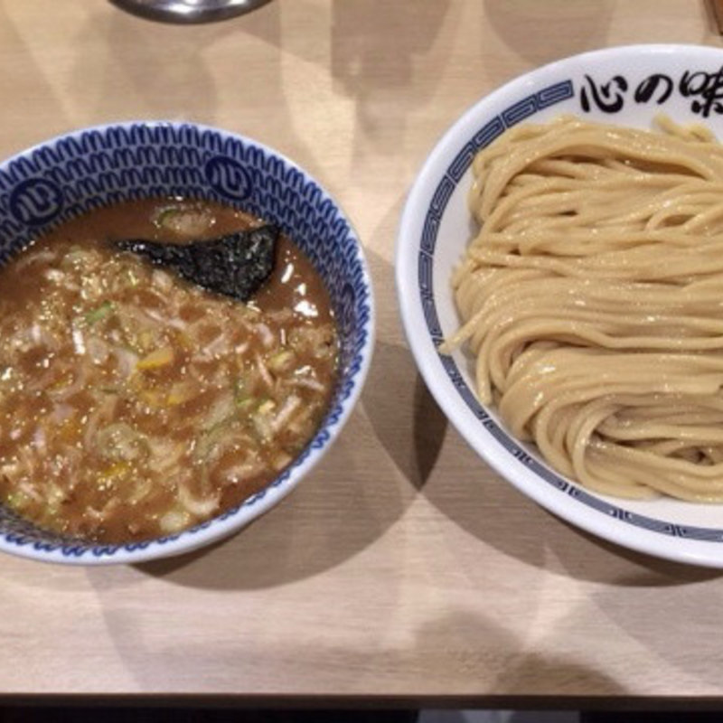 味玉濃厚豚骨魚介つけ麺(心の味製麺 平井店)