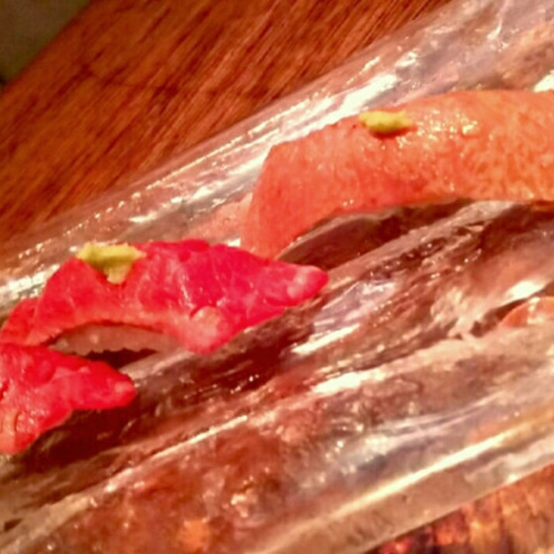 和牛赤身のにぎり寿司(一貫）(恵比寿焼肉　kintan （エビスヤキニクキンタン）)