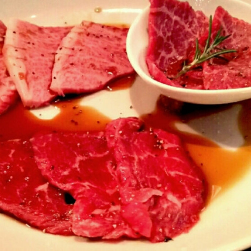 本日の赤身３種盛り(恵比寿焼肉　kintan （エビスヤキニクキンタン）)