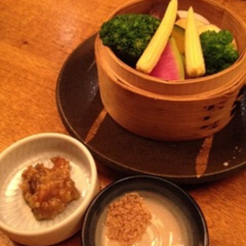 野菜のせいろ蒸し(情熱食彩 京色 （きょうしょく）)