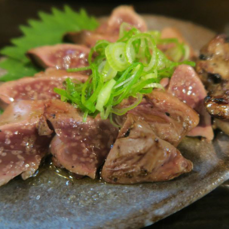 地鶏肝の炭炙り(愛和 )