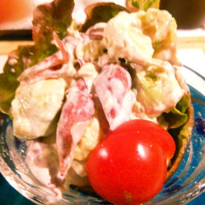 アボガドとホタルイカのタルタルソース和え(撫子)