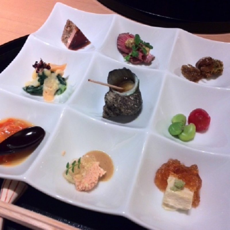 前菜の盛り合わせ(はし本)