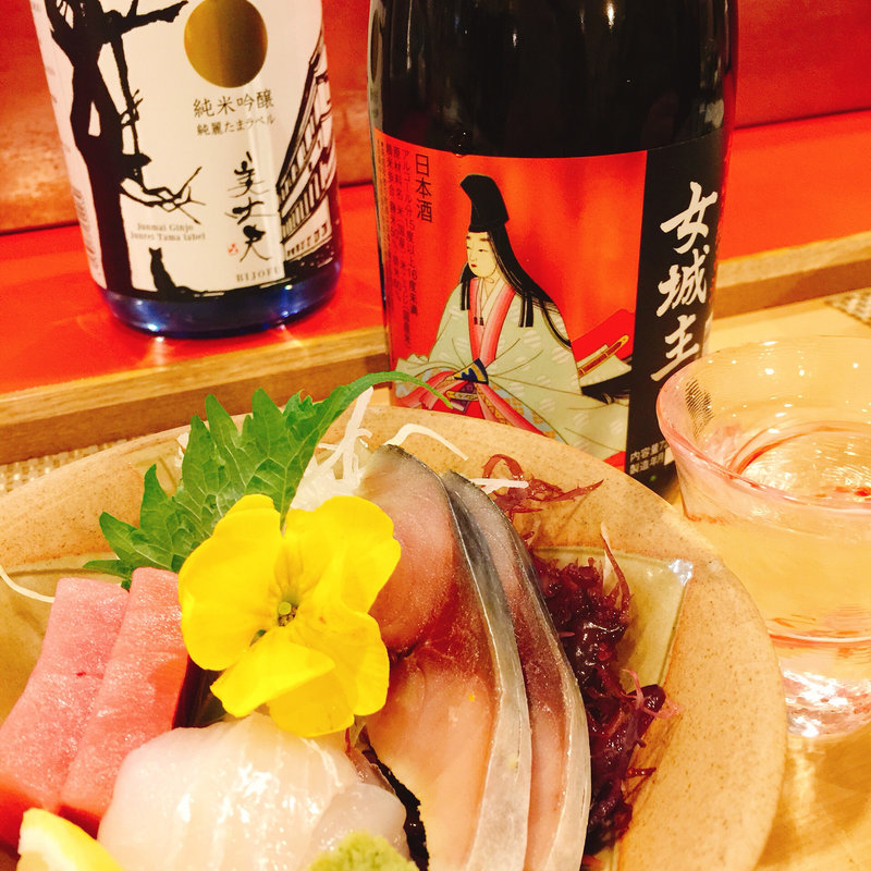 女城主   辛口純米酒(あさひ寿し)