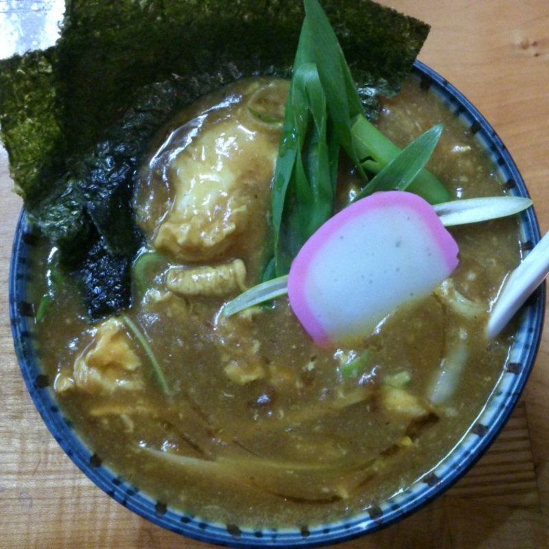 ラン卵カレーうどん(我龍)