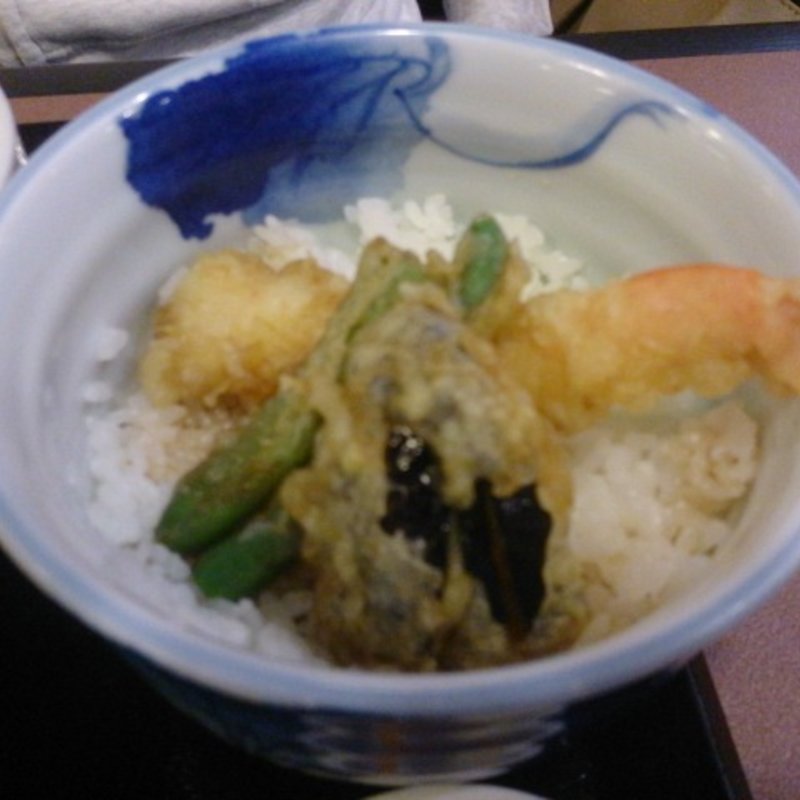 ミニ天丼(手延べうどん むぎの里)