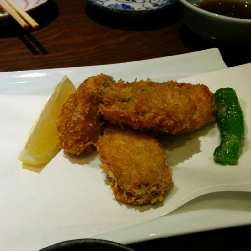 カキフライ(手打そば 田奈部)