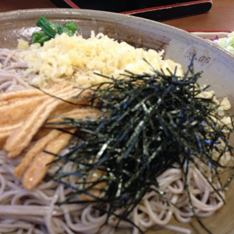 冷やしたぬきそば、中盛り(手打ちうどん 恵那 （エナ）)