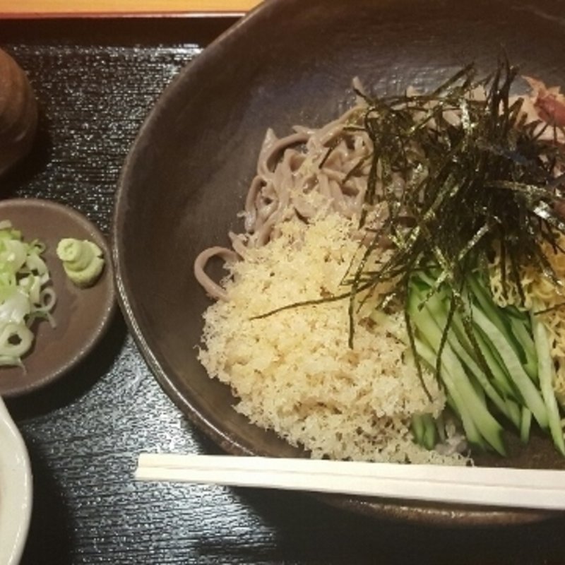 冷やしたぬき蕎麦(手打ちそば さくら 平岡本店 )