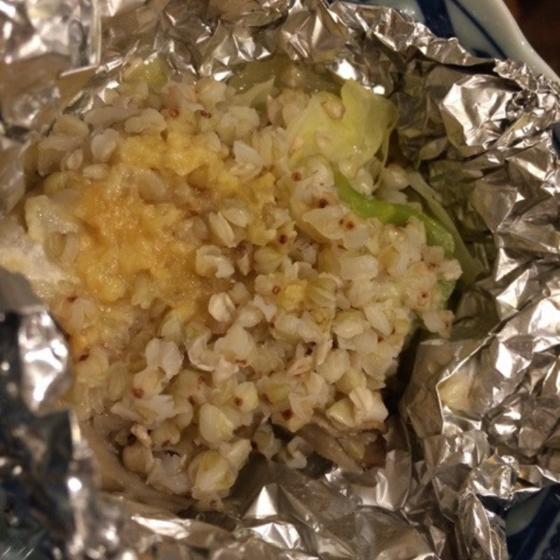 蕎麦の実たっぷりの  ちゃんちゃん焼き(手打ちそば 毘沙門)