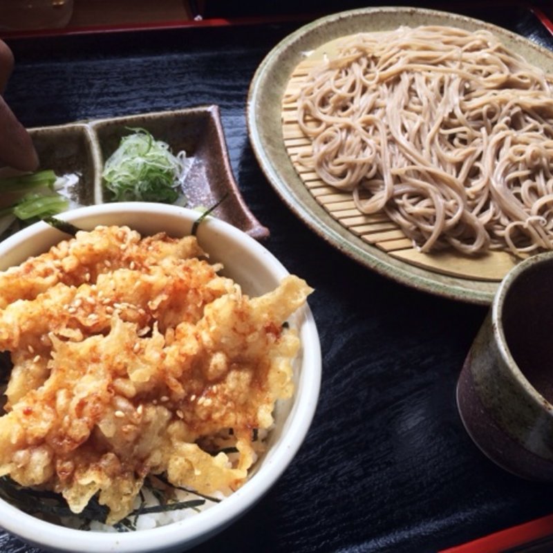 鶏天セット(手打ちそば和海 )