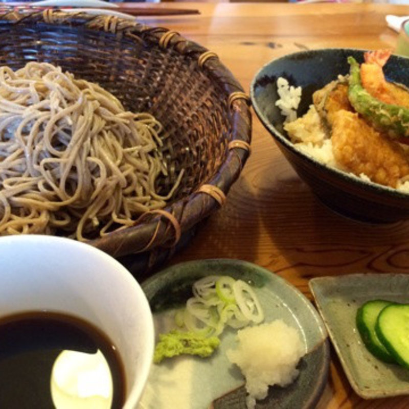 ミニ天丼セット(手打ち蕎麦 いしはら )