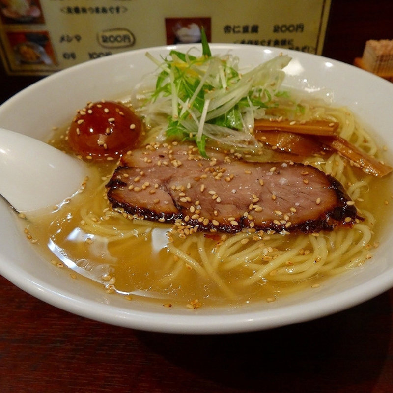 淡麗ゆず塩らーめん（あじ玉入り）(阿修羅)