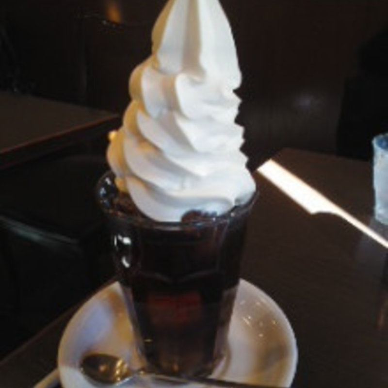 ソフトクリームコーヒー(支留比亜 桜山荘 )