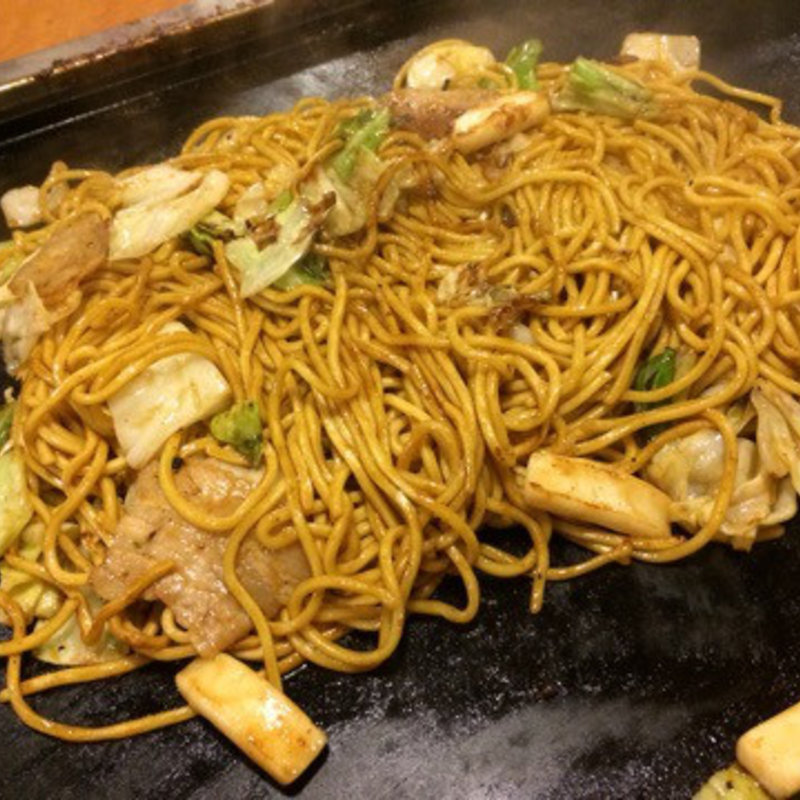 イカ&豚肉の焼きそば(文字屋)