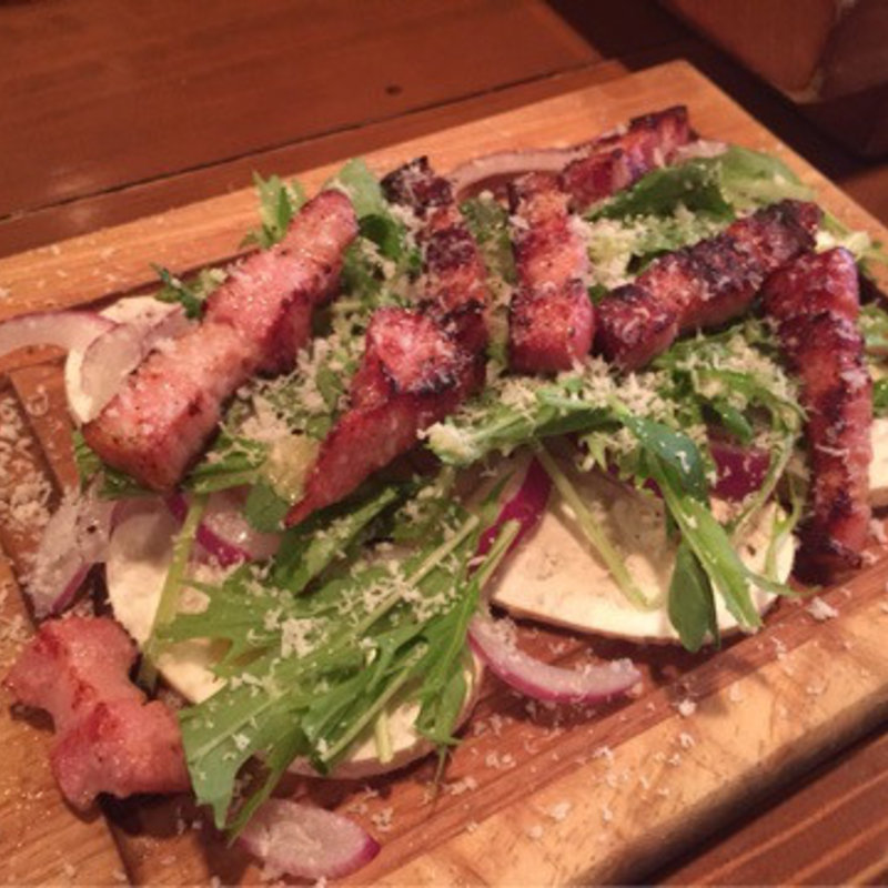 炙りベーコンとマッシュルームのサラダ(新小屋 （アラコヤ）)