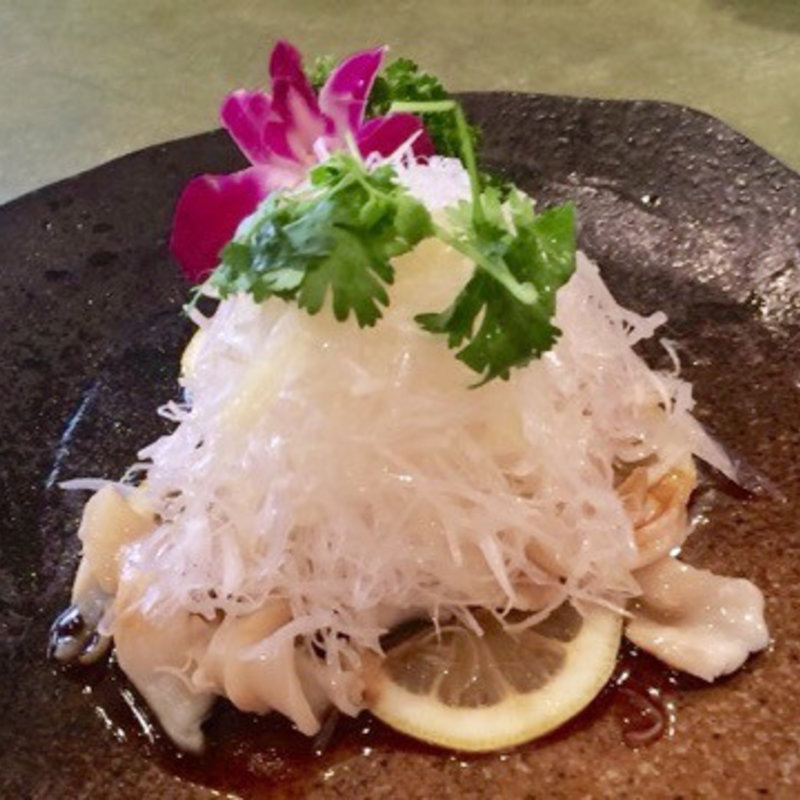 みる貝の白髪葱和え(新愛園)