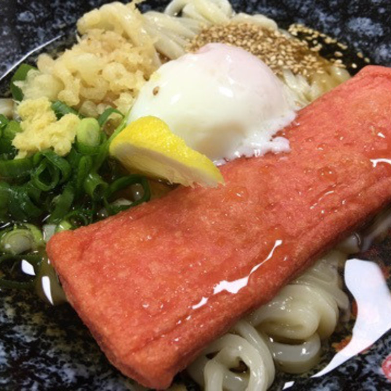えびすり身うどん(ぶっかけ温)(日の出製麺所)