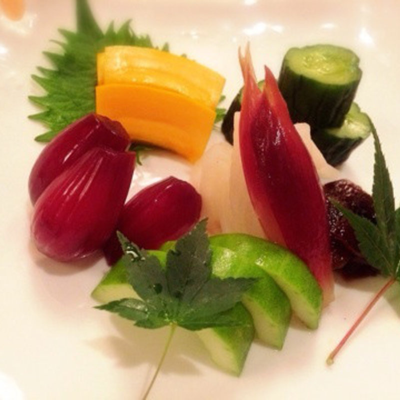 お新香盛り合わせ(日本料理　いらか)