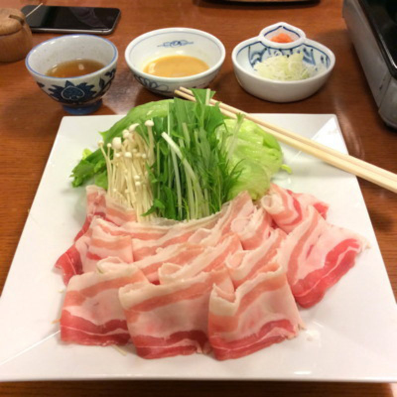 千葉県産 ダイヤモンドポークしゃぶしゃぶコース(日本料理 歌留多 （【旧店名】日本料理 銀河亭）)