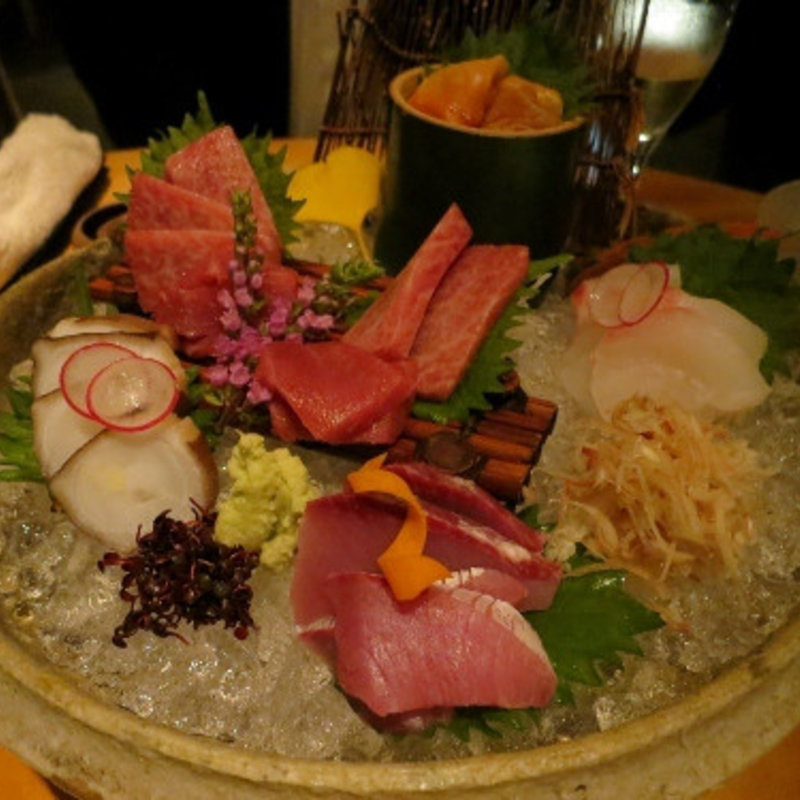 本日の五種盛り(日本料理 旬房)