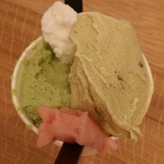 グランピスタチオと抹茶(茶青花 阪急三番街店)