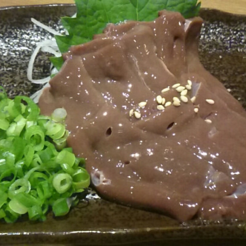 ダチョウのレバ刺し(旬菜 てる)