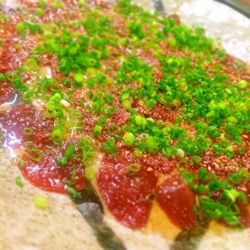 馬刺しのレバ刺し(旬菜の森 健家)