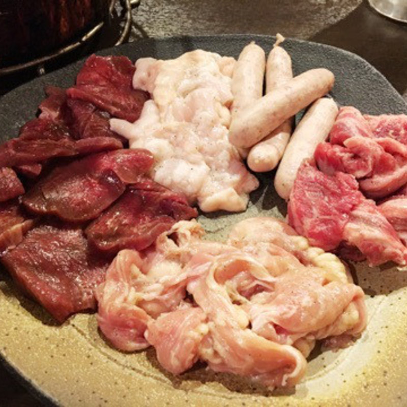 あさぶらっと限定 焼肉盛り合わせ(明月苑)