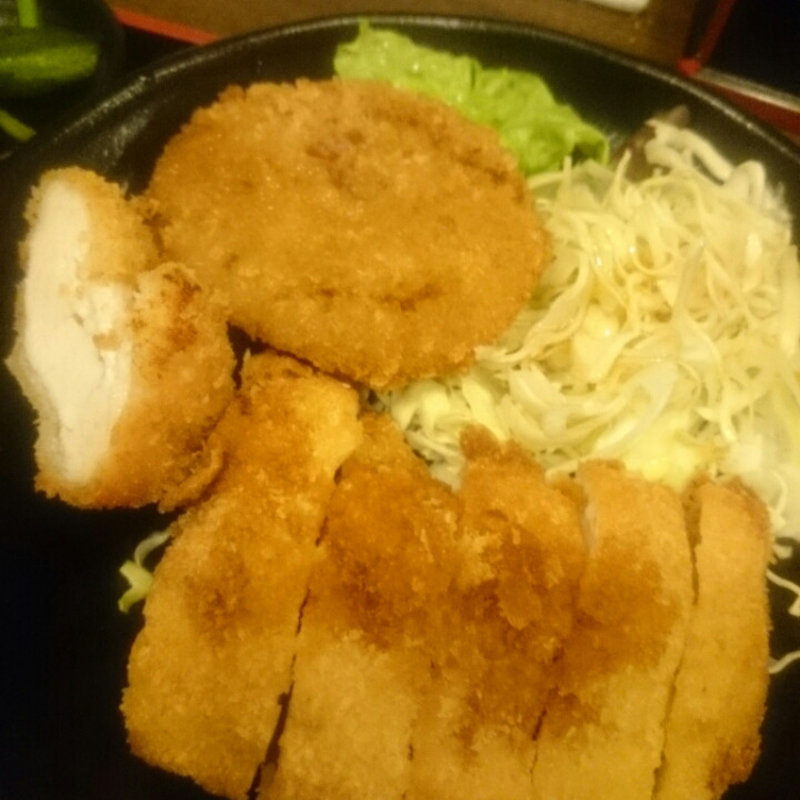 チキンカツ定食(明石八 千里中央本店)