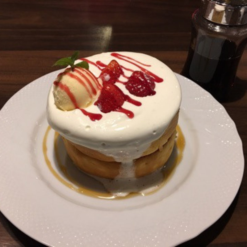 スフレパンケーキ(星乃珈琲店 名古屋ユニモール店)