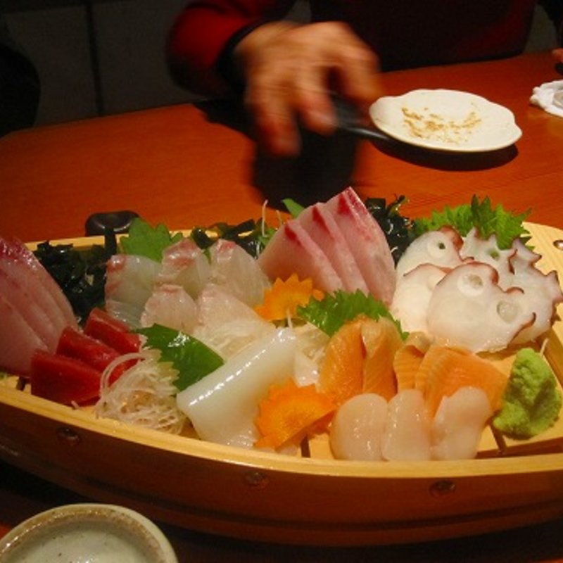 お造りの舟盛り(晴れる家 種池亭 （ハレルヤ）)