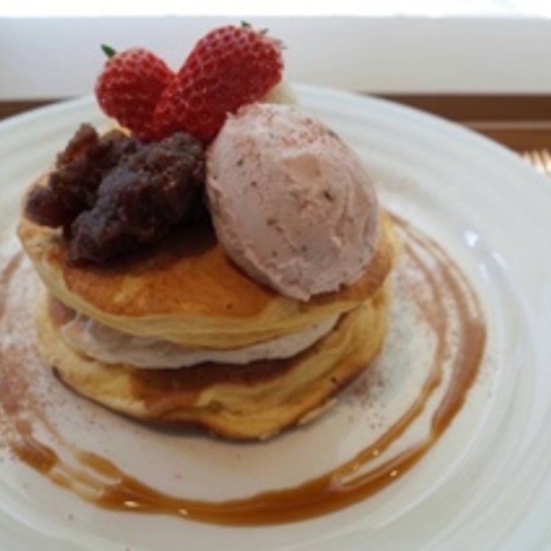 桜パンケーキ(木と水と土と )