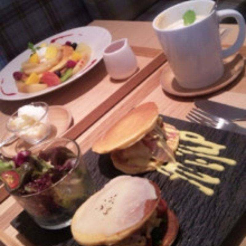 紀州パンケーキプレート(木と水と土と)