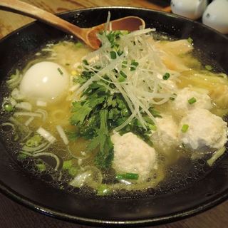 鶏三昧塩ら～麺＋塩煮たまご(本丸亭 鶴屋町店 )