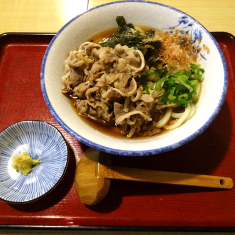 肉ぶっかけうどん　温(本場さぬきうどん なか川 （なかがわ）)