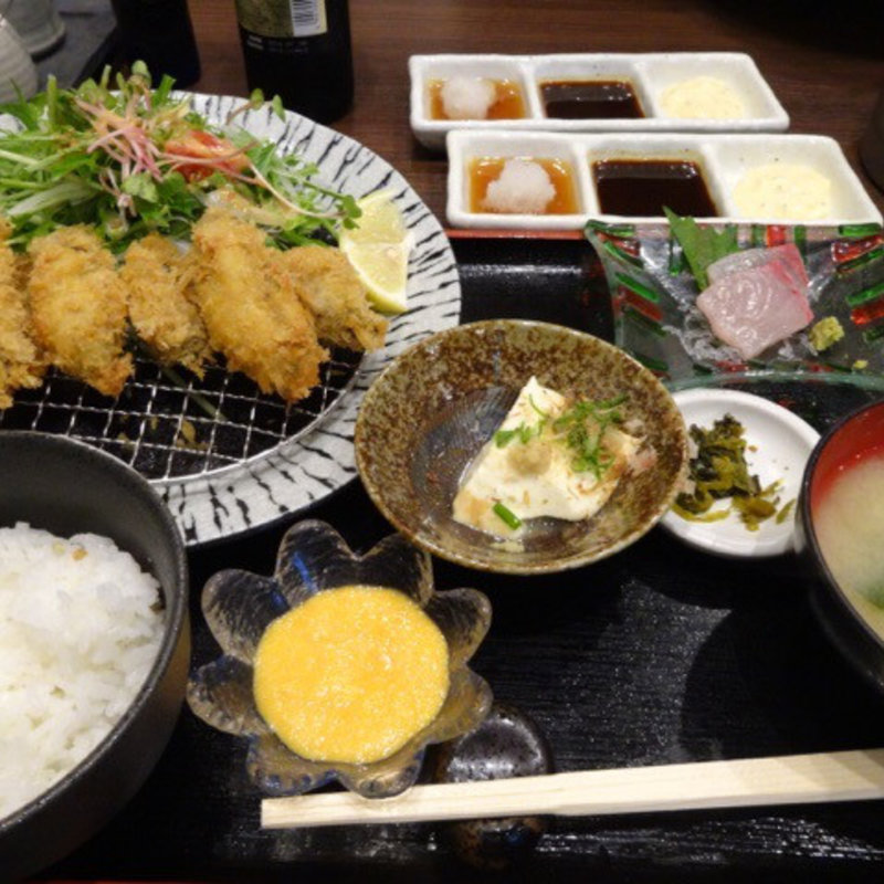 カキフライ定食