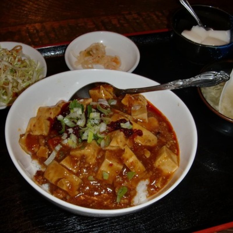麻婆豆腐丼セット(李厨房 水戸店 （りちゅうぼう）)