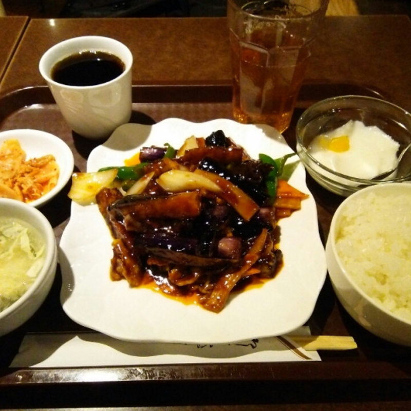 麻婆茄子定食(東京中華街 池袋北口店 （トウキョウチュウカガイ）)