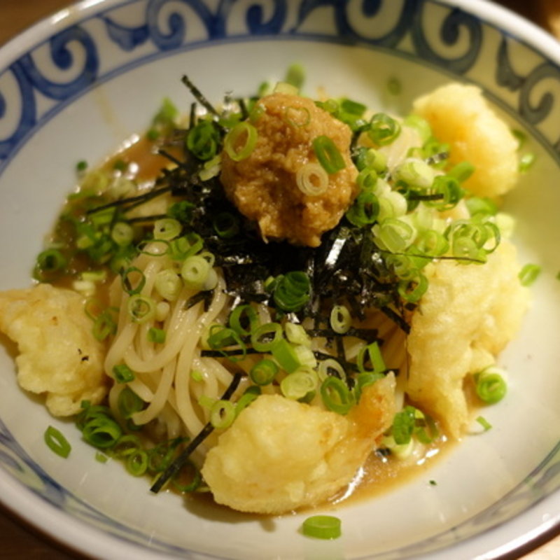 山わさびまぜそば(東京天ぷらつけ麺 天丸 （テンマル）)