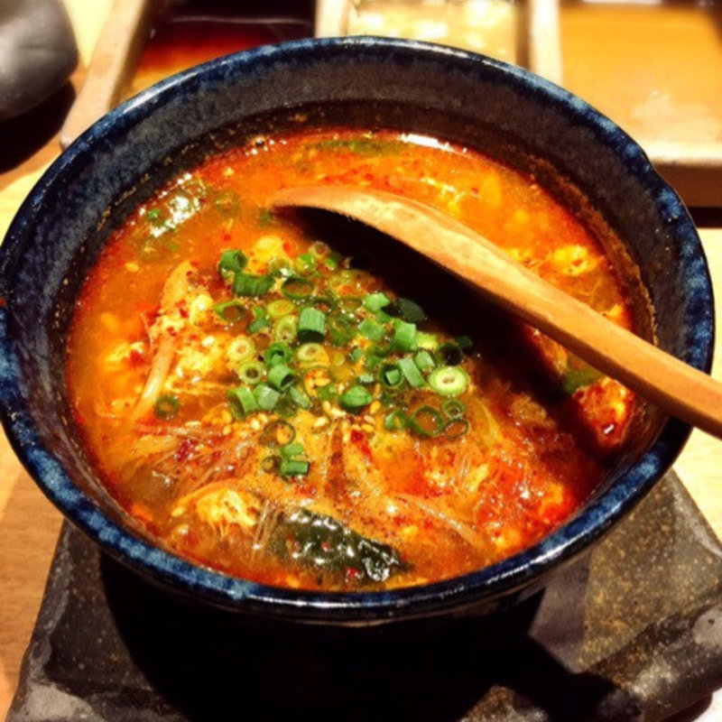 チーズキムチ＆ユッケジャンスープ(東京苑 広尾店)