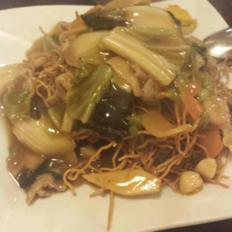 海鮮あんかけ焼きそば(東方廳 浜松町店)